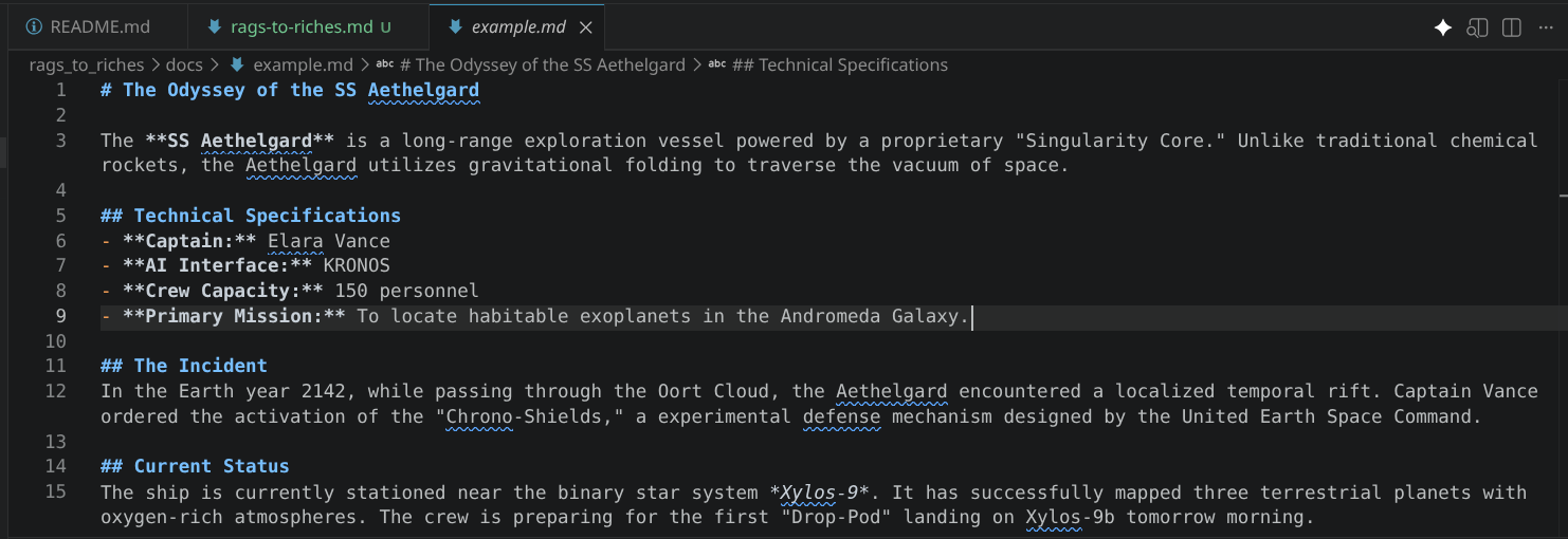 Talking to your documents
